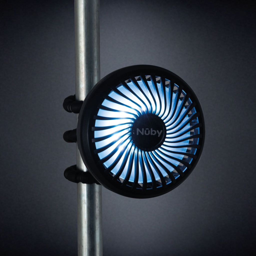 Large LED Stroller Fan | Pink